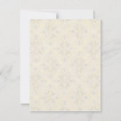 金ゴールド&レースクラシックエレガフォーマルントウェディング招待状 招待状 (裏面)