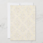 金ゴールド&レースクラシックエレガフォーマルントウェディング招待状 招待状 (裏面)