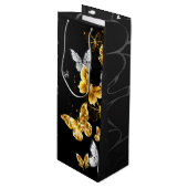 金ゴールド ワインギフトバッグ (正面アングル)