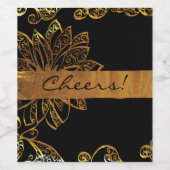 金ゴールド ワインラベル (シングルラベル)