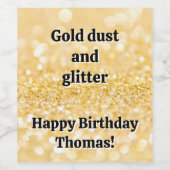 金ゴールド ワインラベル (シングルラベル)