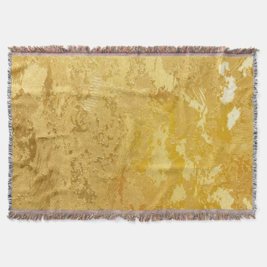 金ゴールド,ヴィンテージ，素朴，エレガント，シック，美しい，擦り切れた，モ スローブランケット (正面)