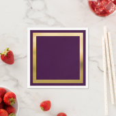 「金ゴールド」付きの任意の色縁ど スタンダードカクテルナプキン (インサイチュ)