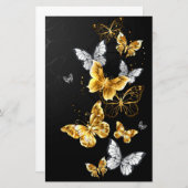 金ゴールド 便箋 (正面/裏面)