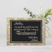 金ゴールド《写真》ぼけ味の灯が私の花嫁になる 招待状 (スタンド正面)