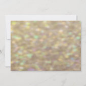 金ゴールド《写真》ぼけ味の灯が私の花嫁になる 招待状 (裏面)