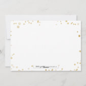 金ゴールド《写真》ぼけ味スノウ新年フォトカード シーズンカード (裏面)