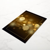 金ゴールド《写真》ぼけ味バチェロレッテ箔招待状 箔招待状 (回転した状態)