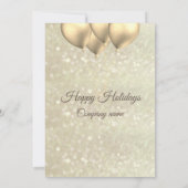 金ゴールド《写真》ぼけ味バ企業のルーンクリスマスパーティーインヴィ 招待状 (裏面)