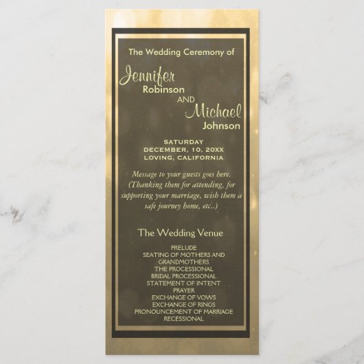 金ゴールド《写真》ぼけ味ライツゲストプログラム プログラム (正面)