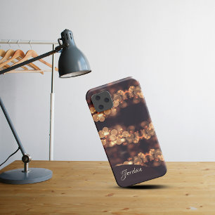 金ゴールド《写真》ぼけ味ライトiPhoneケース iPhone 11 ケース