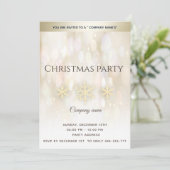 金ゴールド《写真》ぼけ味企業の雪クリスマスパーティーI 招待状 (スタンド正面)