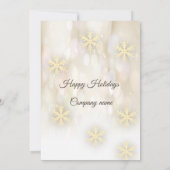 金ゴールド《写真》ぼけ味企業の雪クリスマスパーティーI 招待状 (裏面)