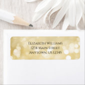 金ゴールド《写真》ぼけ味差出人住所 ラベル (インサイチュ)