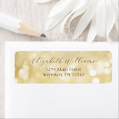 金ゴールド《写真》ぼけ味差出人住所 ラベル (インサイチュ)