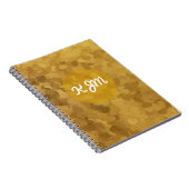 金ゴールド《写真》ぼけ味 ノートブック (右側)