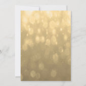 金ゴールド《写真》ぼけ味 |バチェロレッテ 招待状 (裏面)