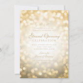 金ゴールド・《写真》ぼけ味・ライ企業のト・グランドオープン  招待状 (正面)