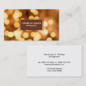 金ゴールド《写真》ぼけ味 名刺 (正面/裏面)