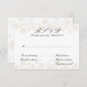 金ゴールド 出欠カード (正面/裏面)