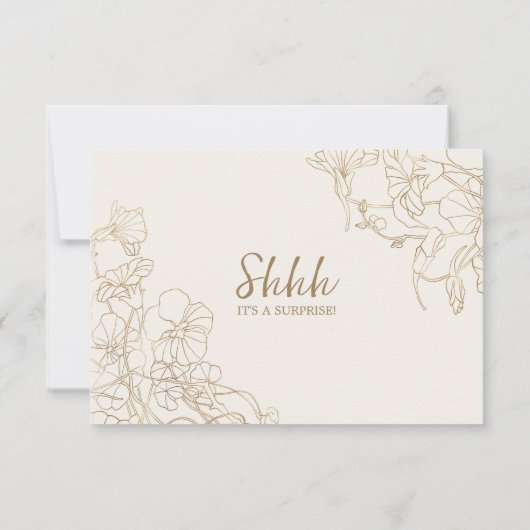 金ゴールド 出欠カード (裏面)