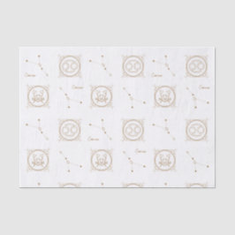 金ゴールド〔占星術の〕十二宮図がん星占い星印 薄葉紙