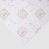 金ゴールド〔占星術の〕十二宮図がん星占い星印 薄葉紙 (詳細)