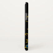 金ゴールド〔占星術の〕十二宮図誕生日宝石、宝石、星占い Case-Mate iPhoneケース (裏面/右)