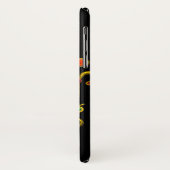 金ゴールド〔占星術の〕十二宮図誕生日宝石、宝石、星占い Case-Mate iPhoneケース (裏面/左)