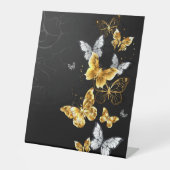 金ゴールド 台座サイン (正面)