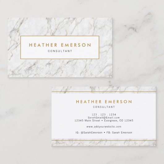 金ゴールド 名刺 (正面/裏面)