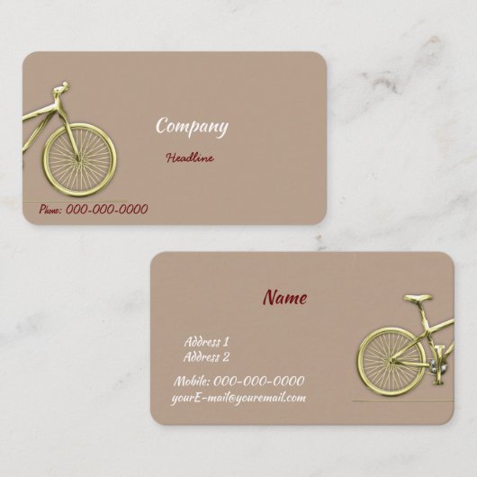 金ゴールド 名刺 (正面/裏面)