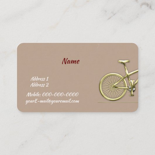 金ゴールド 名刺 (裏面)