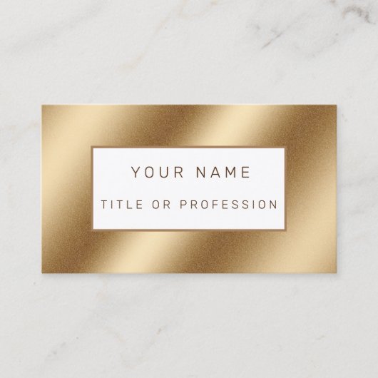 金ゴールド 名刺 (正面)