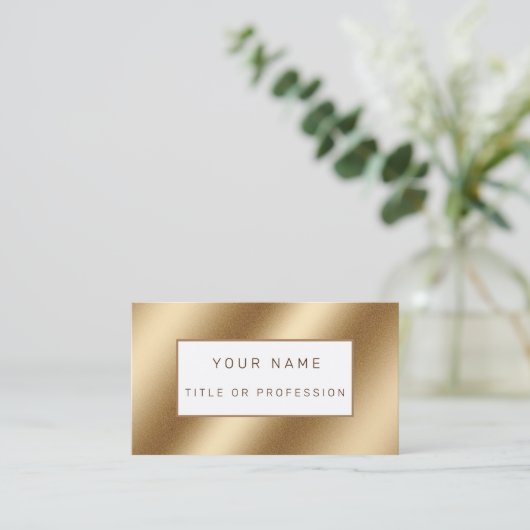 金ゴールド 名刺 (スタンド正面)