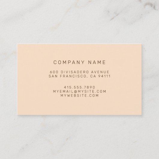 金ゴールド 名刺 (裏面)