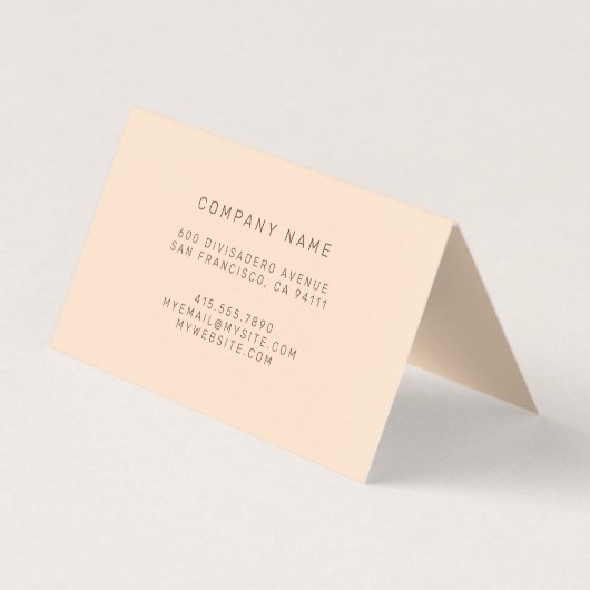 金ゴールド 名刺 (裏面)