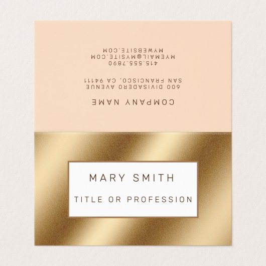 金ゴールド 名刺 (外部フラット)