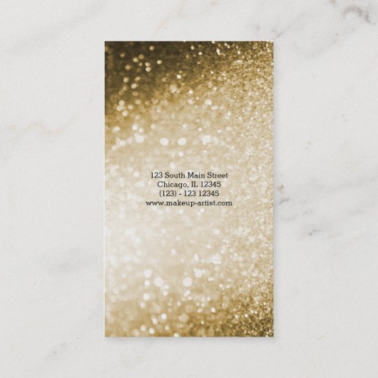 金ゴールド 名刺 (裏面)