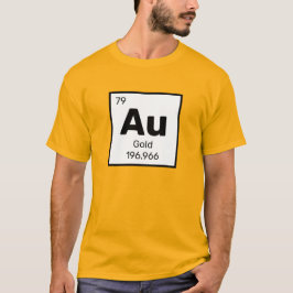 金ゴールド/周期表 – Au Element Tシャツ