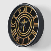 金ゴールド 壁時計 (傾斜)