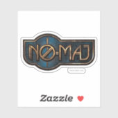 金ゴールド&大理石NO-MAJ™バッジ シール (シート)