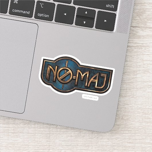 金ゴールド&大理石NO-MAJ™バッジ シール (詳細)