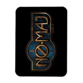 金ゴールド&大理石NO-MAJ™バッジ マグネット (縦)