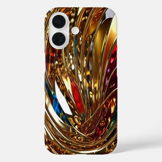 金ゴールド&宝石#17 - iPhone 16ケース Case-Mate iPhoneケース (裏面)