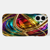 金ゴールド&宝石#21 - iPhone 16ケース Case-Mate iPhoneケース (裏面 (横))