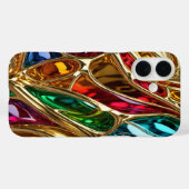 金ゴールド&宝石#22 - iPhone 16ケース Case-Mate iPhoneケース (裏面 (横))