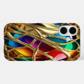 金ゴールド&宝石#39 - iPhone 16ケース Case-Mate iPhoneケース (裏面 (横))