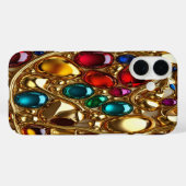 金ゴールド&宝石#42 - iPhoneケース Case-Mate iPhoneケース (裏面 (横))