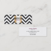 金ゴールド（山形） コンテンポラリー スキニー名刺 (正面/裏面)